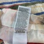 Old Navy  Everyday‎ Linen Blend Shorts Womens 16 Striped Mid-Rise Casual Colorful Photo 4