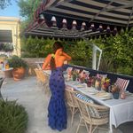 ZARA  Blue Polka Dot dress trending maxi Ruffled bodycon fitted bohemian Photo 3