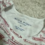 Erica Wilson White and Red Pajama dress loungewear size medium Pink Photo 1