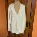 Aerie  Vacay Every Day VNeck Sweatshirt Oatmeal Off-White Oversized Cozy Pullover Photo 12