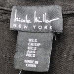 Nicole Miller Dress Black Lace Linen Blend Sleeveless Maxi S Photo 5