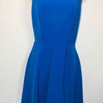 Chelsea28  Women's Strappy Back Sleeveless Back Zip Fit & Flare Dress Blue Small Photo 0