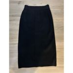 NEW Black Sweater ribbed Knit MIDI Skirt M Size M Photo 4
