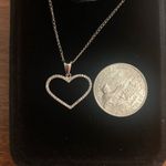 14k gold heart charm with sterling silver chain Photo 4