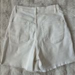 H&M High waist White Denim Shorts Photo 4