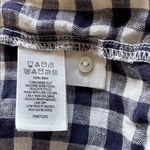 C&C California  Navy and White Checkered Linen Shirt Photo 7