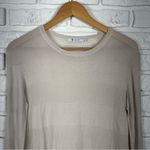 T by Alexander Wang Long Sleeve Lightweight Cotton Blend Top Size Small Tan Photo 7