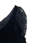 Laura Ashley Vintage 80s  Black Velvet Dress Sz 10 Photo 3