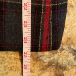 Vintage Tan Jay Red Plaid Tartan Blazer Womens 10 Double Breasted Gold Button Gray Photo 9