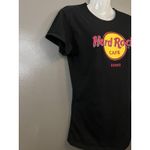 Hard Rock Cafe  Shirt Womens Large Black Rome Tourist Graphic Tee T-Shirt Photo 1