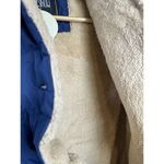 Zshow Womans Quilited Puffer Vest Hood Navy Blue Warm Fur Lined Size‎ Medium New Photo 7