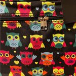 Adorable Colorful Owl pattern zippered weekender tote duffel gym bag Blue Photo 2