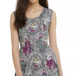 Disney NWOT  Villians Maleficent Ursula Evil Queen Stained Glass Skater Dress Photo 0