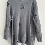 Debut Oversized Destroyed Ripped Frayed Style Sweater Photo 0