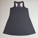 Lululemon  Racerback Tank Top CRB sz 6 Coal‎ Very Violet Ruffle EUC Rare Athletic Photo 3