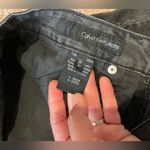 Calvin Klein Jeans  Charcoal Black Mid-waist Straight Leg Jeans S 28/6 Photo 2