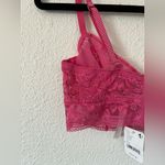Free People  Sorento Demi Longline Bra in pink rose 34D nwt Photo 6