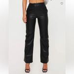 Princess Polly Zyaire Mid Rise Faux Leather Pants Black Size 4 Photo 14