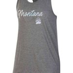 NCAA Montana Grizzlies Women's Gray Racerback Tank Top, Large Photo 0