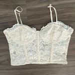 ZARA Cropped Lace Corset Tank Photo 0