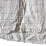 Madewell white gray plaid size small flannel button up Photo 4