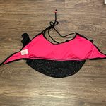 OP Flounce Laser Cut Swim Bikini T Black Lavender Over Bright Pink Size XL Photo 8