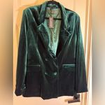 BLANK NYC NWT Street Smart Velvet Blazer Emerald, Large Photo 6