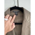 Banana Republic Banana‎ Republic Women's Khaki Cotton Blazer Jacket Size 8 Utility Layering Photo 5