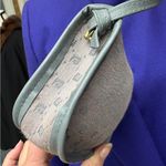 Pierre Cardin  Gray Monogram Crossbody Bag Mini Shoulder Purse Vintage Mini Bag Photo 5