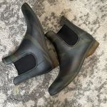 J.Crew  Size 7  Chelsea Camo Rain Bootie Boot Green Army Photo 3