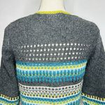 Sundance  Katrina Lambswool Blend Snap-Front Cardigan Knit Sweater Gray Sz S Photo 9