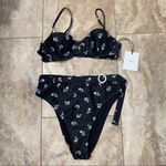 ONIA NWT Belted Floral Bikini High Waisted size M Medium NEW Photo 0