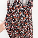 Free People Daria Halter Maxi Dress Black Orange Low Back Wrap Slit Plunge Photo 10