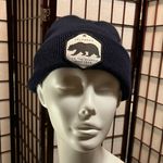 Rare California Republic Bear Knit Beanie Navy blue beanie, cool bear beanie Photo 0
