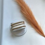 Elegant Titanium Gold Beaded Bracelet Set Photo 1