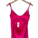 Kat the Label Sienna Slip in Hot Pink size XL Satin NWT Underwire Cups Lace Photo 5