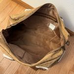 Bath & Body Works Bath Body Works Suede Faux Leather Croc Travel Duffle Bag Carry On Brown Tan 20" Photo 5
