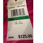 Michael Kors NWT Michael  Chevron Puffer Vest – Deep Fuchsia – Size L MSRP $125 Photo 2