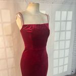 Abyss By Abby Maroon Velvet Sleeveless Bodycon Midi Dress Size XS Photo 1