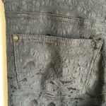 Sundance  Floral Embroidered Jacquard Straight Leg  Black Pants Size 4 Photo 9