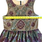 Sundance  Catalog Mesh Embroidered Dress Floral Black Purple Green Womens Size 4 Photo 11