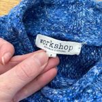 Workshop Republic Clothing  Turtleneck Sweater in Blue Photo 1