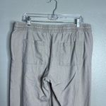 Old Navy  Linen Blend Drawstring Crop Pants Womens‎ LP Petite Casua Photo 6