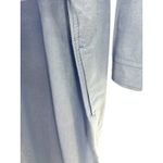 Everlane  Organic Cotton Oxford Belted‎ Long Sleeve Shirt Dress Light Blue Large Photo 7