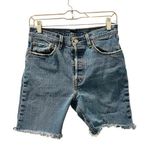 Levi's Levi Strauss 501 Cut Off Denim Jean Button Fly Shorts Size 28 Waist Med Wash Photo 0