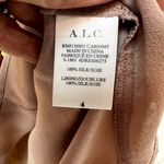 ALC Frank A.L.C. Florence Floral One Shoulder Blouson Ruched Silk Dress Size 4 Photo 8