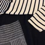 Max Studio LONDON BLACK AND OFF WHITE HANDKERCHIEF STYLE SWEATER SIZE MEDIUM Photo 13