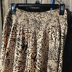 Japna  Animal Print Wrap Stretch Midi Skirt SIZE Large Photo 3