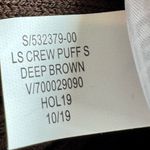 Banana Republic  Puff Sleeve Ribbed Sweater Midi Dress Chocolate Brown Size M P Photo 10