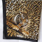 J Mico Sancho Paris Cheetah Print Tiger Scarf Black Photo 9
